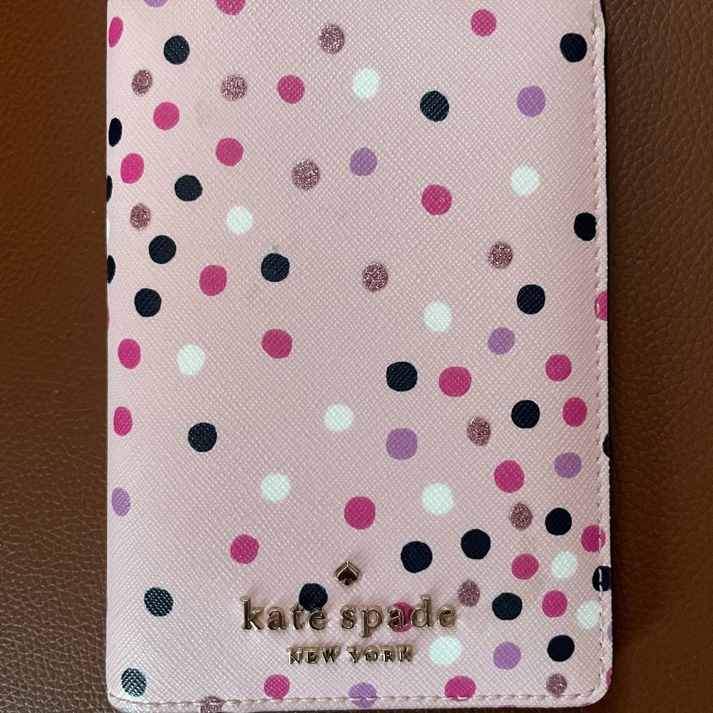 Kate Spade Pink Confetti Travel Wallet - Like New